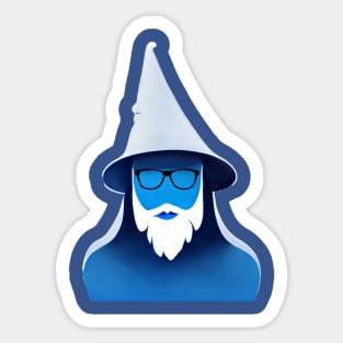 Nerdy Wizard Sticker